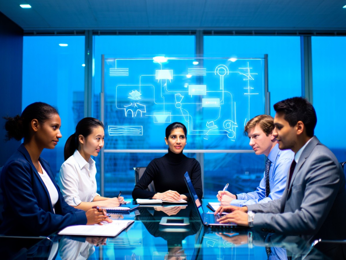 Equipo operativo revisando estado